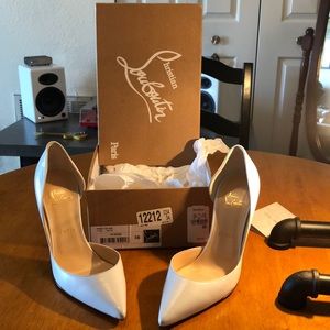 Christian Louboutin Iriza White Kid Leather 38/8